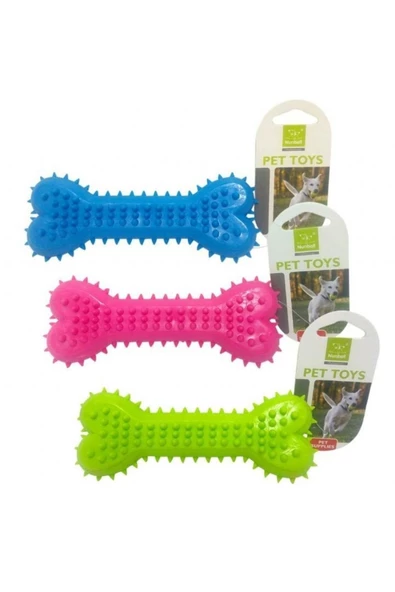 Nunbell Köpek Oyuncağı & Diş Kaşıma Plastik Kemik 15 cm