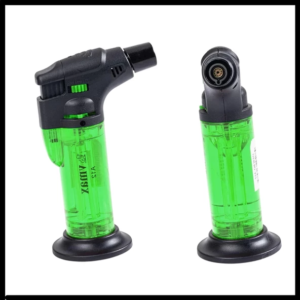 Uyguna-Yakala  Yeşil Metal Başlıklı Doldurulabilir Pürmüz Çakmak-YKT.215 ürün görseli