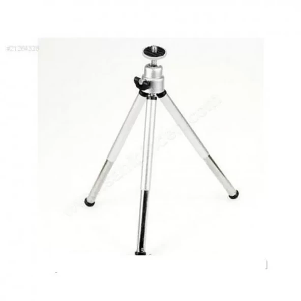 Metalik Renk Tripod 3 Yönlü Profesyonel Mini