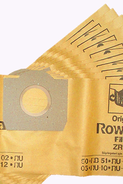 Rowenta RB 50 Süpürge Toz Torbası 10 Adet KAĞIT - Resim 2