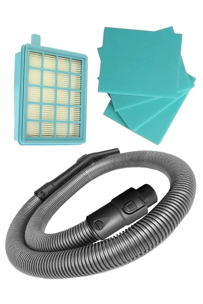 Philips FC 8632 Süpürge Hortumu ve Hepa Filtresi 4 Süngerli