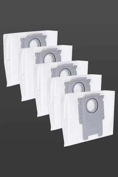 Roborock Q5+ Uyumlu Robot Süpürge Toz Torbası 5 Adet, Bez ürün görseli 1