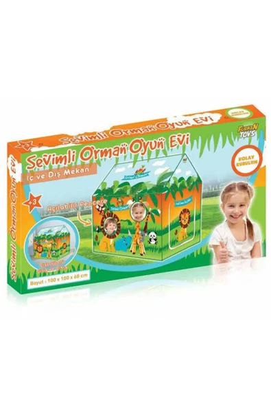 Orman Evi Oyun Çadırı 100 x 100 x 68 - 2
