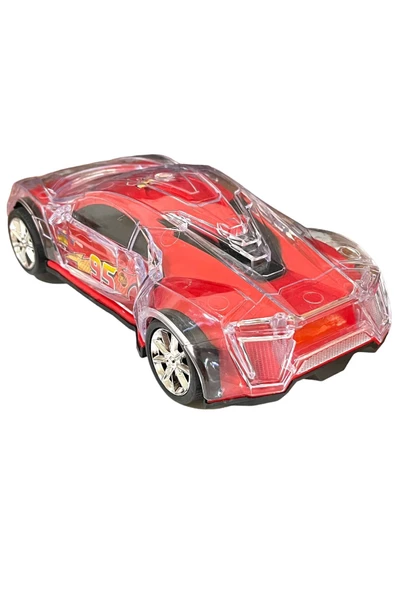 Şimşek Mcqueen 20cm Araba Çarp Dön Araba Işıklı Müzikli şimşek mcqueen - 3