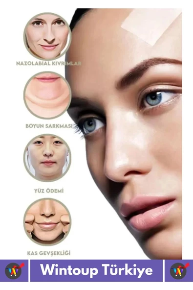 Premium Günlük Kullanım Suya Dayanıklı İpli Yüz Kaş&Göz Vücut Gıdı Gerdirme Bandı 3'lü Set 30 Adet - 4