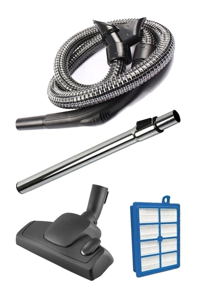 Philips FC 9218 Marathon Süpürge Çelik Telli Hortum Seti 4'lü ürün görseli 1