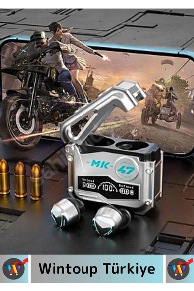 Premium iPhone 16 Pro Uyumlu RGB Işıklı Minimum Gecikme Gamer Kulak İçi Bluetooth Oyuncu Kulaklığı - 3