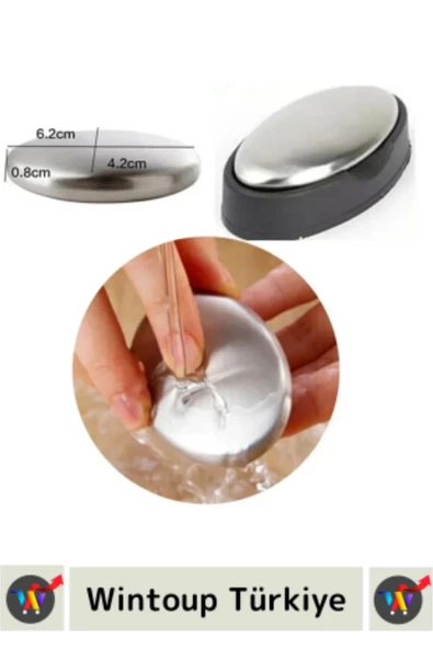 Özel Üretim Çevre Dostu 304 Paslanmaz Çelik Sade Hijyenik Tasarruf Koku Giderici Etkili Metal Sabun - 5