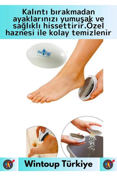 Premium Ölü Cilt Kaldırma Ölü Deri Nasır Temizleme Ayak Taban Bakım Törpüsü Topuk Rendesi - 2