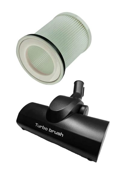 Arnica Elektra Süpürge Turbo Başlığı ve Silindirik Filtresi ürün görseli 1