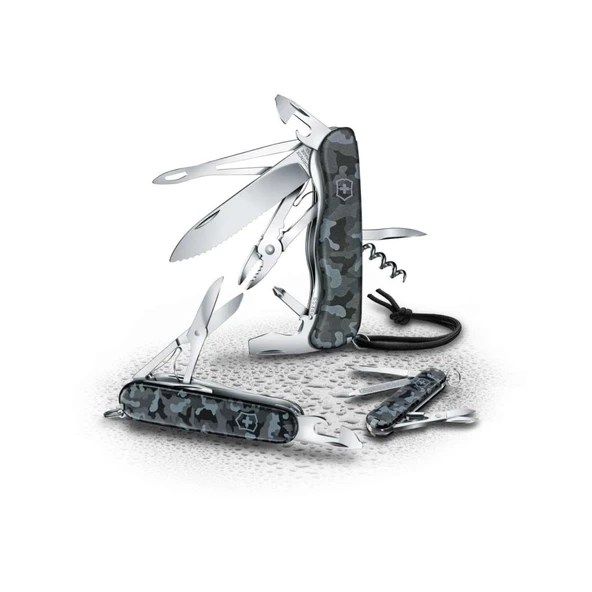 Klasik 58 MM Yeşil Kamuflaj Çakı - Victorinox - 0.6223.94 - Resim 3