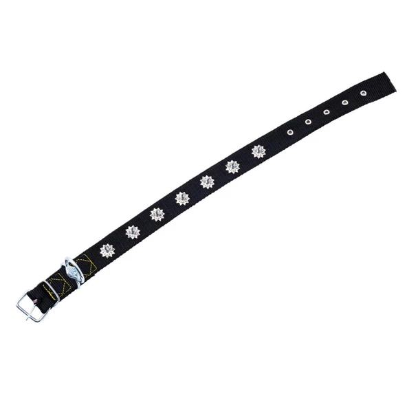 Dokuma Çivili Köpek Boyun Tasması - 4*70 cm - Siyah - 2