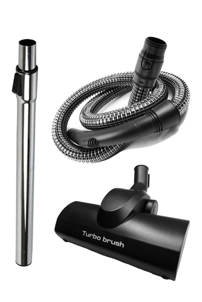 Arnica Bora 3000 Süpürge Çelik Telli Hortum Boru Turbo Başlık Seti (Kilitli) ürün görseli 1