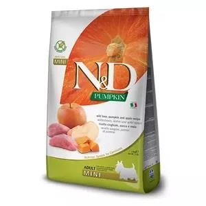 N&D Pumpkin Bal Kabaklı Yaban Domuzlu ve Elmalı Küçük Irk Tahılsız Yetişkin Köpek Maması 2,5kg