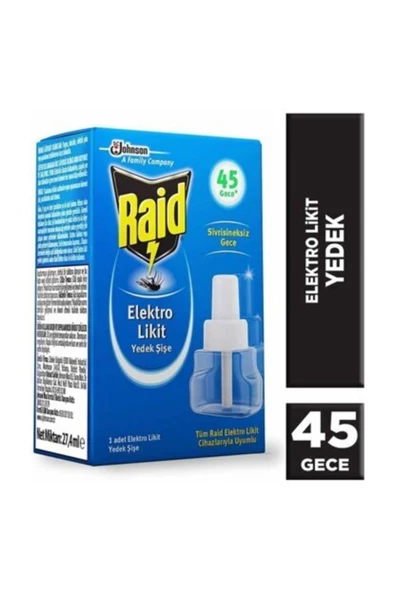 Raid Elektro Likit Yedek 45 Gece