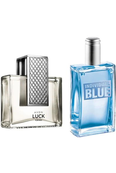 AVON Luck Edt 75 Ml Erkek Parfümü Ve Individual Blue Edt 100 Ml Erkek Parfüm Seti Orijinal