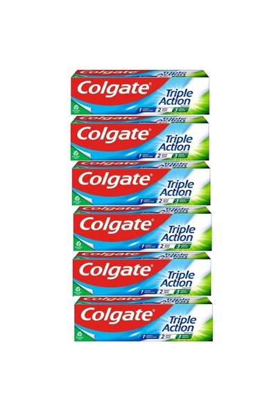 Colgate Üçlü Etki Diş Macunu 50 ml 6 Adet