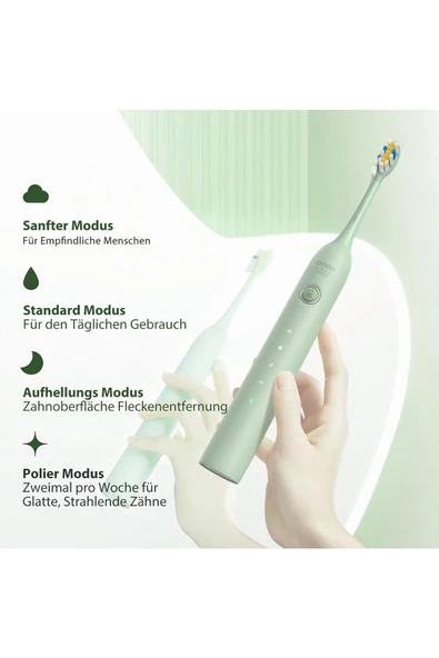 SOOCAS D3 Elektrikli Diş Fırçası,IPX8 Su Geçirmez, USB-C Hızlı Şarj, 4 Mod, UV Dezenfektan Kutusuyla - 5