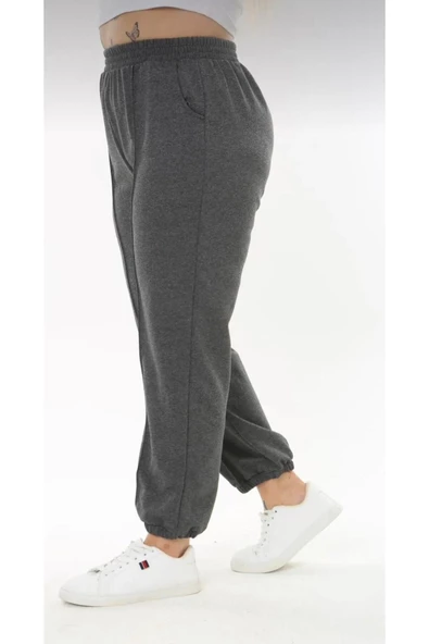 YAASE Cepli Büzgü Paça Kadın Eşofman Altı Antrasit - 4