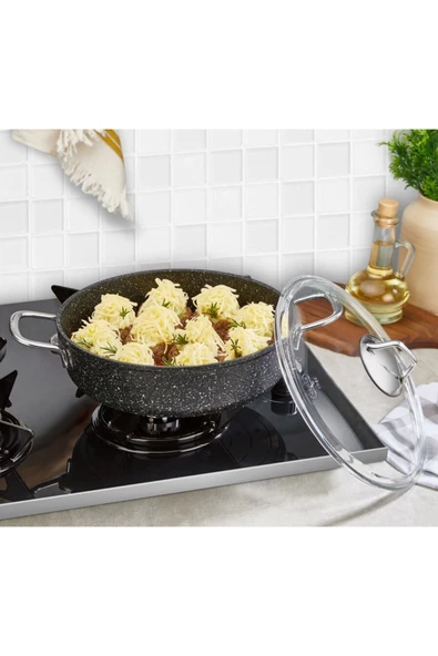 FALEZ Black Line Granit tencere Set 5 Parça - 7