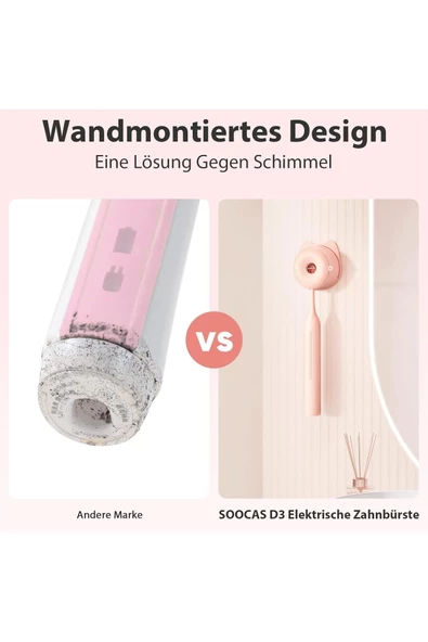 SOOCAS D3 Elektrikli Diş Fırçası, Sonic Fırçası, IPX8 Su Geçirmez, 4 Mod, Dezenfektan Kutusu - 6