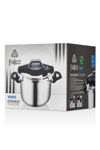 FALEZ Vento 7 Lt Düdüklü Tencere Gri - 6