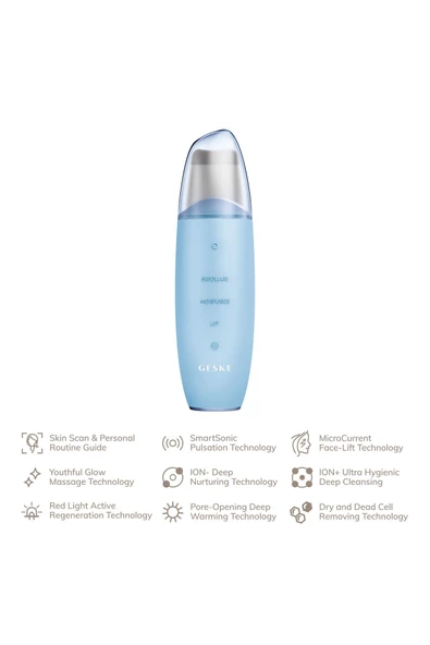 GESKE Mikro Akım Cilt Ve Siyah Nokta Temizleyici | Micro Current Skin Scrubber & Blackhead Remover 9 In 1 - 3