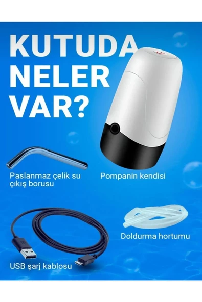 QU Şarjlı Damacana Su Pompası 800 P - 2