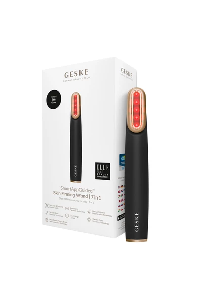 GESKE Titreşimli Döner Başlıklı Led Terapili Cilt Sıkılaştırıcı Yüz Bakım Cihazı Rotatable Head Skin Firming Wand