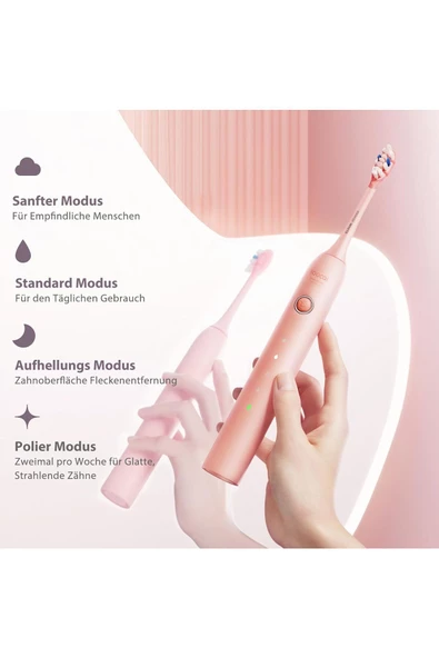 SOOCAS D3 Elektrikli Diş Fırçası, Sonic Fırçası, IPX8 Su Geçirmez, 4 Mod, Dezenfektan Kutusu - 5