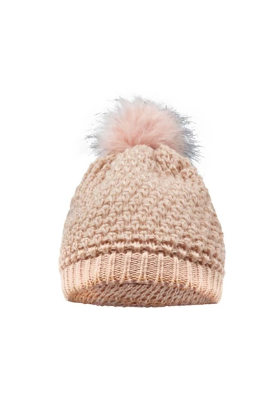 YAASE Kadın Ponponlu Tüylü Bere - 4