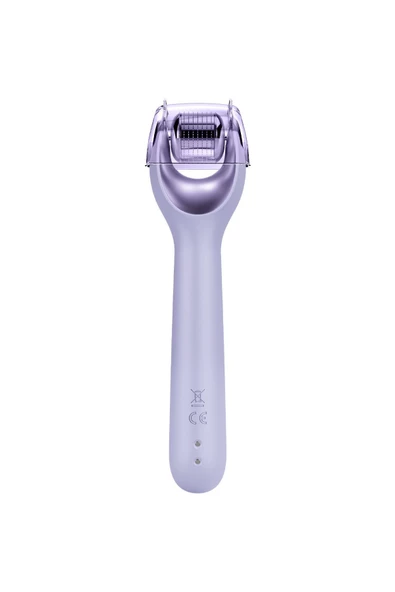 GESKE Mikro İğneli Buz Başlığı Pembe Kuvars Başlıklı Dermaroller Cihaz MicroNeedle Face Roller - 2