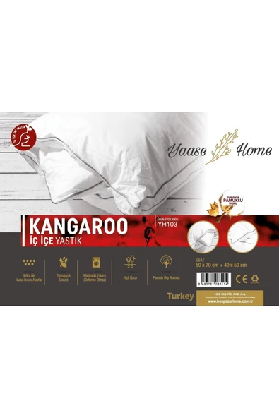 YAASE Home Kanguru Yastık (ebat : 50x70 +40x 50 ) - 2
