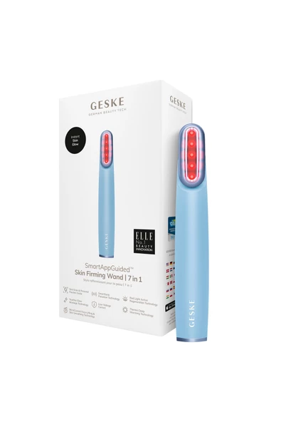 GESKE Titreşimli Döner Başlıklı Led Terapili Cilt Sıkılaştırıcı Yüz Bakım Cihazı Rotatable Head Skin Firming Wand