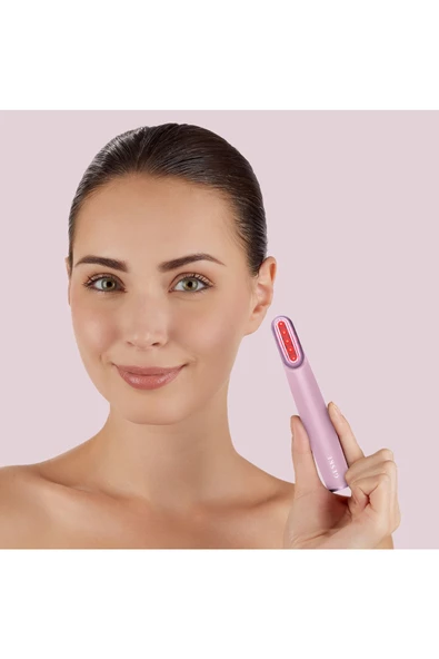 GESKE Titreşimli Döner Başlıklı Led Terapili Cilt Sıkılaştırıcı Yüz Bakım Cihazı Rotatable Head Skin Firming Wand - 5