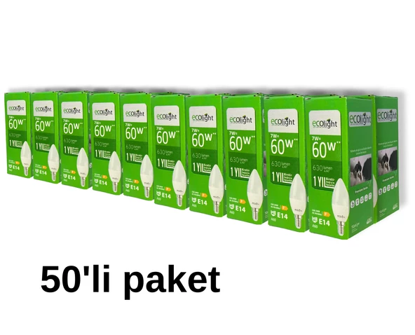 7 W BEYAZ E14 Led Ampul A++ - 5