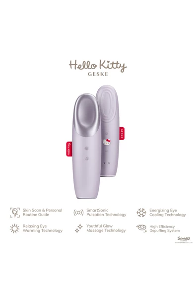 GESKE x Hello Kitty Soğutma ve Isıtma Sağlayan Akıllı Göz Çevresi Masaj Cihazı Warm Cool Eye Energizer - 2