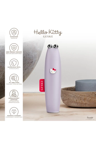GESKE Hello Kitty Titreşimli Mikro Akım Sıkılaştırıcı Akıllı Kalem MicroCurrent Face Lift Pen - 3