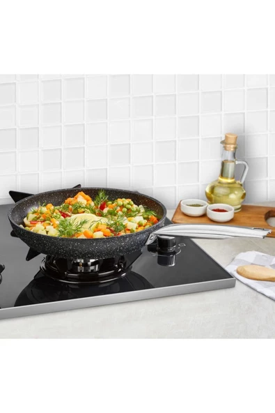 FALEZ Black Line Granit tencere Set 5 Parça - 5