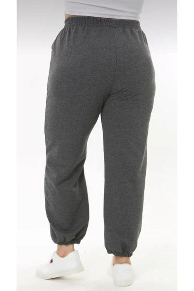 YAASE Cepli Büzgü Paça Kadın Eşofman Altı Antrasit - 3