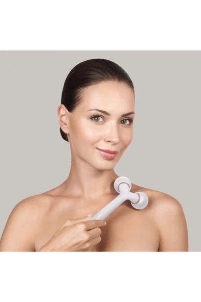 GESKE Titreşimli Yüz Şekillendirici ve Vücut Bakım Roller Cihazı Sonic Facial Body Roller - 4