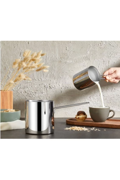 FALEZ MAX MODEL 1000 ML SÜTLÜK CEZVE PASLANMAZ CELİK - 2