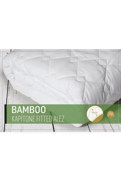 YAASE Home Bambu Kapitone Fıtted Alez ( Çift Kişilik  ) 160 CM X 200 CM