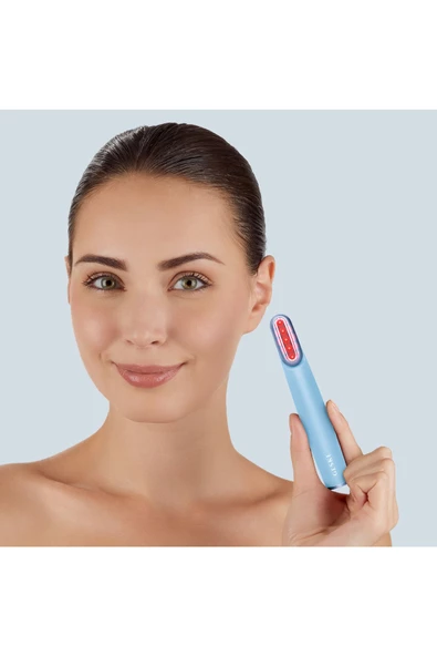 GESKE Titreşimli Döner Başlıklı Led Terapili Cilt Sıkılaştırıcı Yüz Bakım Cihazı Rotatable Head Skin Firming Wand - 5