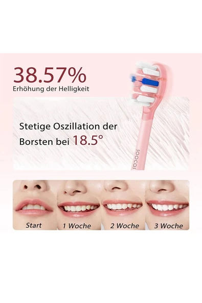 SOOCAS ELEKTRİKLİ DİŞ FIRÇASI & UVC STERİLİZASYON KUTUSU PEMBE - 7