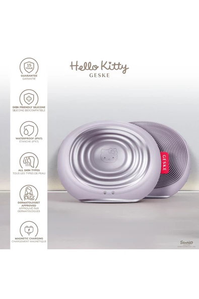GESKE Hello Kitty Titreşimli Yüz Temizleme ve Isılı Masaj Cihazı  Sonic Thermo Facial Brush - 3