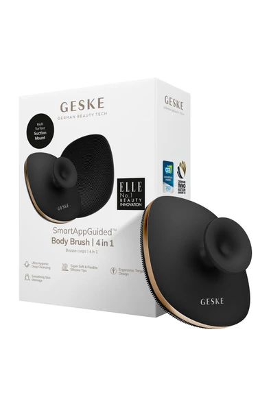 GESKE Metal Detaylı Yumuşak Silikonlu Vücut Temizleme Fırçası  Body Brush