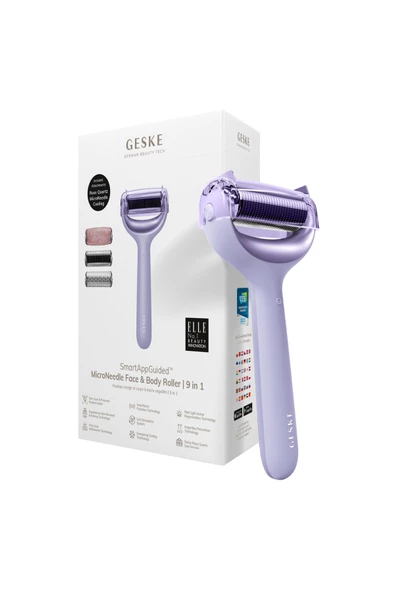 GESKE  Mikro İğneli, Buz Başlığı, Pembe Kuvars Başlıklı Dermaroller MicroNeedle Face & Body Roller - 1