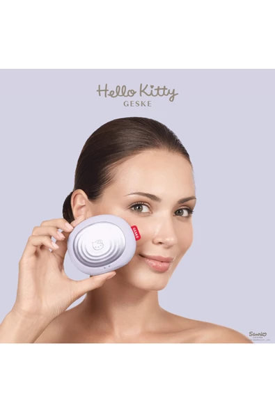 GESKE Hello Kitty Titreşimli Yüz Temizleme ve Isılı Masaj Cihazı  Sonic Thermo Facial Brush - 4