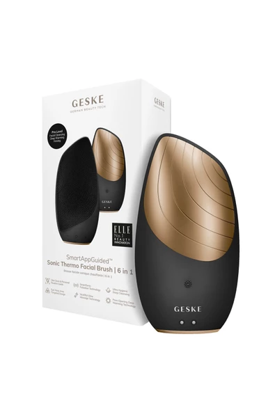 GESKE  Titreşimli Yüz Temizleme ve Isılı Masaj Cihazı  Sonic Thermo Facial Brush